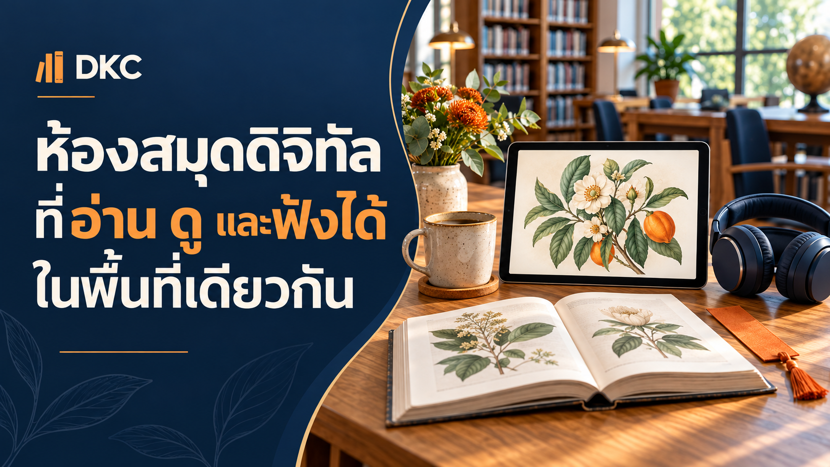 ภาพประกอบ: ห้องสมุดดิจิทัลที่อ่าน ดู และฟังได้ ในพื้นที่เดียวกัน